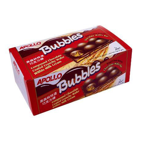 Apollo Bubbles Chocolate Wafer 32g X 24 Packs HALAL (LOCAL READY STOCKS)