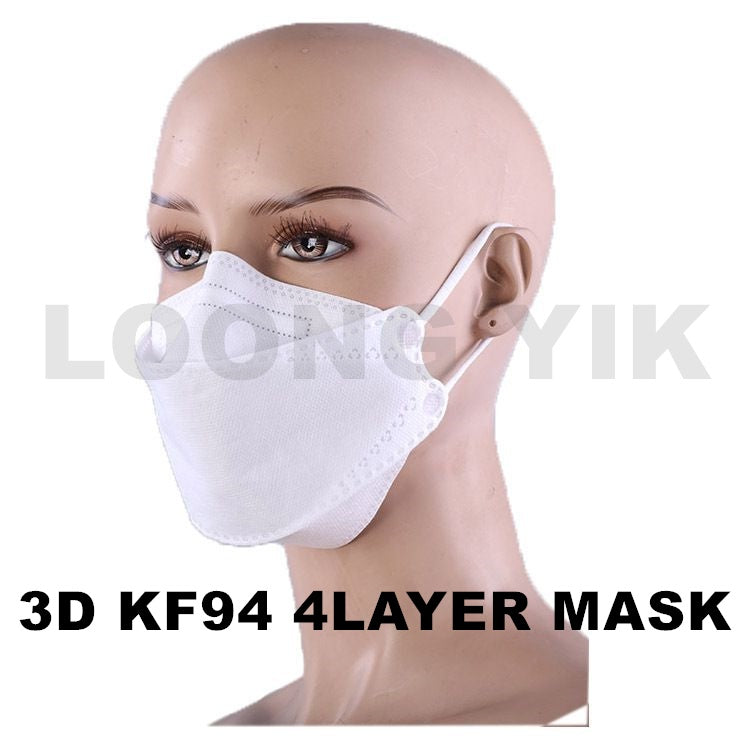 3D KF94 4LAYER MASK (1PACK = 10PCS) DEWASA KOREAN STYLE FISH MOUTH PROTECTIVE AND FASHION