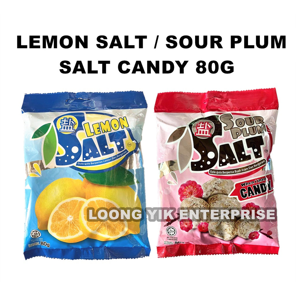 LEMON SALT CANDY / SOUR PLUM SALT CANDY 80G