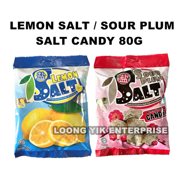 LEMON SALT CANDY / SOUR PLUM SALT CANDY 80G