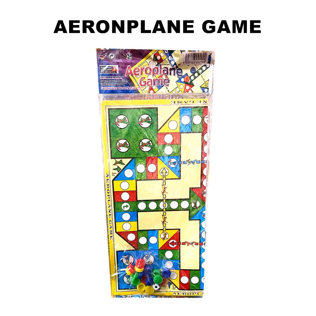 BOARD GAME - SNAKE / DRAUGHT / AEROPLANE GAME 1PACK = 3TYPE (SNAKE FINISH)