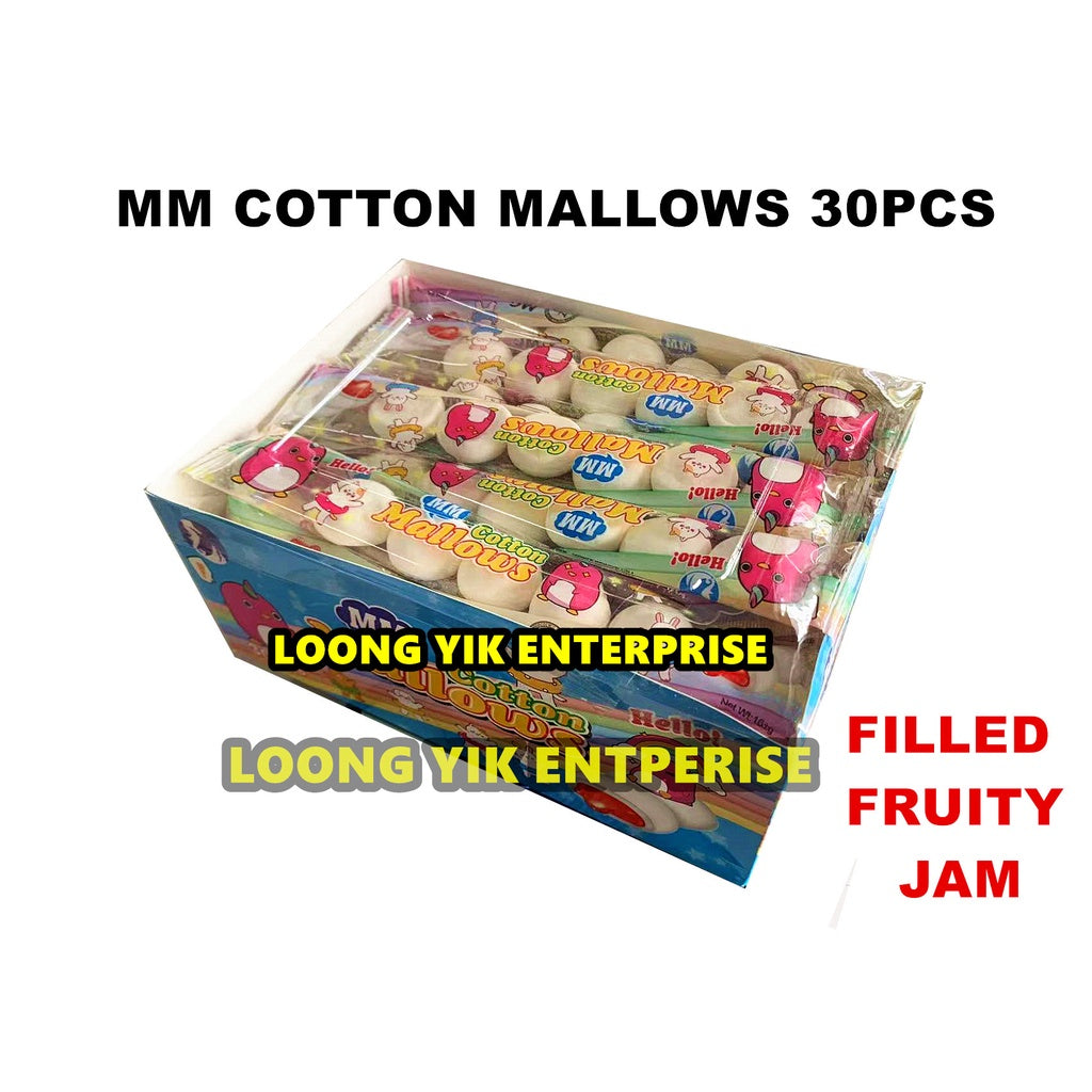 HAPPY COTTON CANDY MARSHMALLOW FRUIT FLAVOUR 30PCS