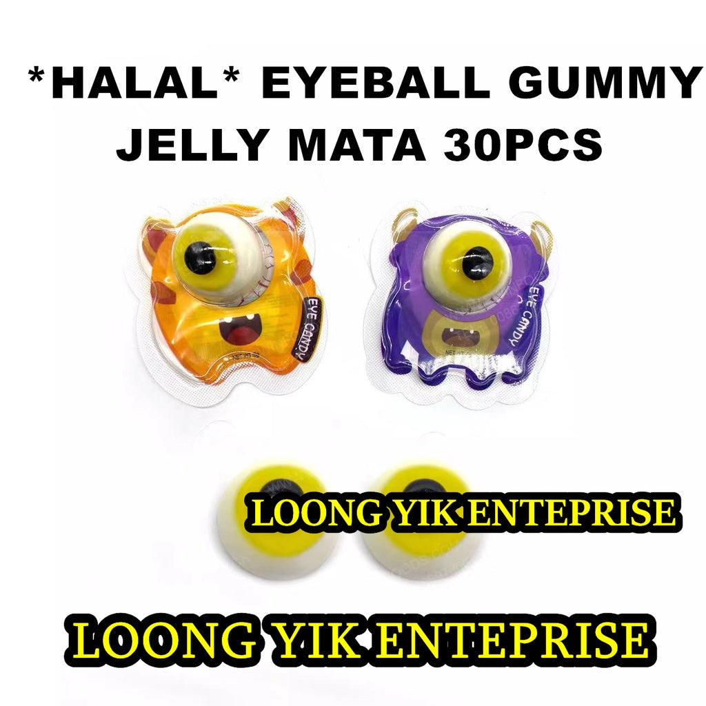 *HALAL* EYEBALL GUMMY JELLY MATA 30PCS