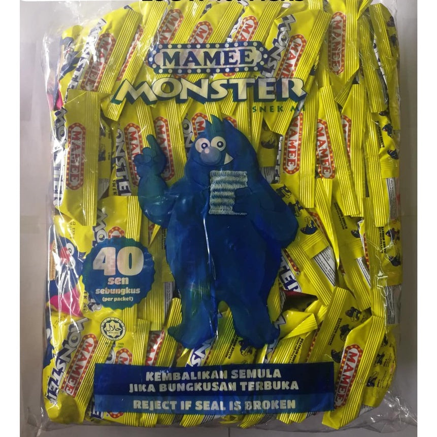 MAMEE MONSTER SNEK MI PERISA BBQ 25G X 30PACKS