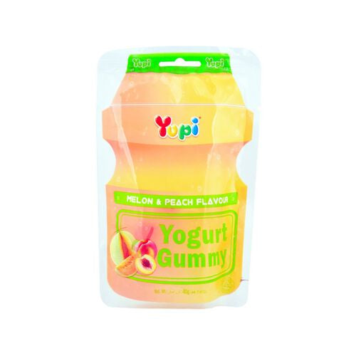 YUPI PUZZLE GUMMY / YOGURT MELON & PEACH FLAVOUR 40G X 12PCS HALAL