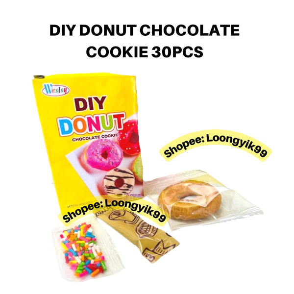 DIY DONUT CHOCOLATE COOKIE 30PCS fun fruity halal