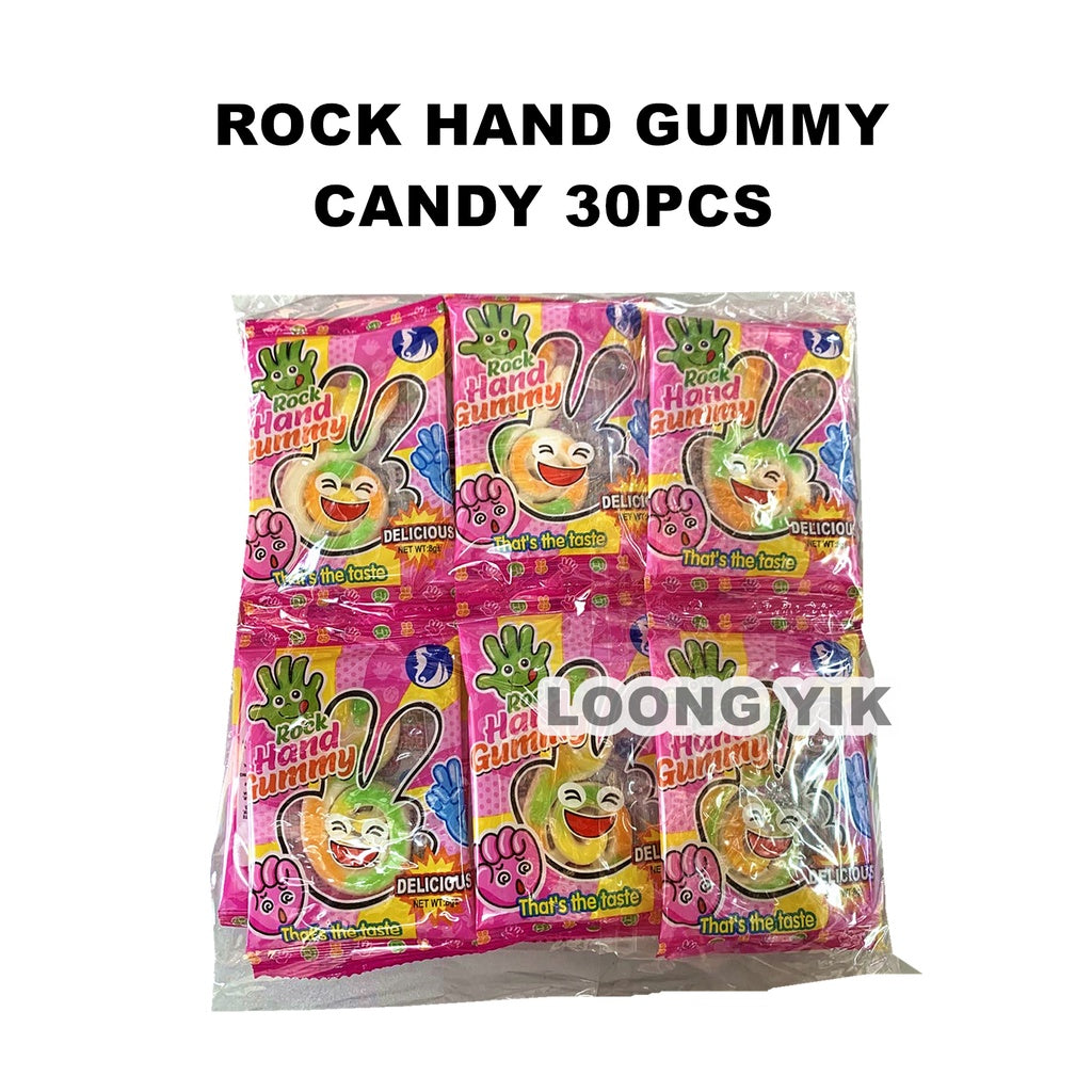 ROCK HAND GUMMY CANDY 30PCS