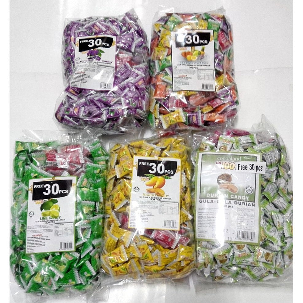 LOT100 ASSORTED FRUIT CANDY 300PCS