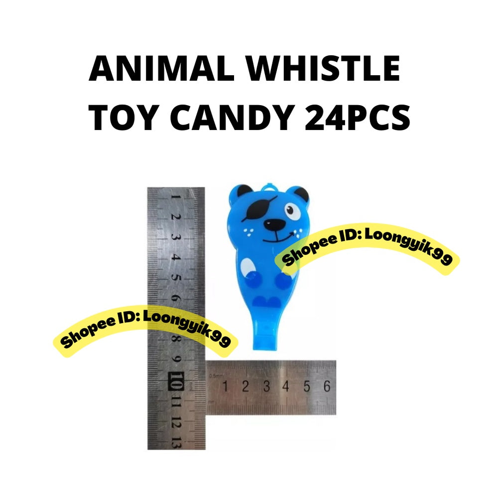 ANIMAL WHISTLE CANDY 24PCS