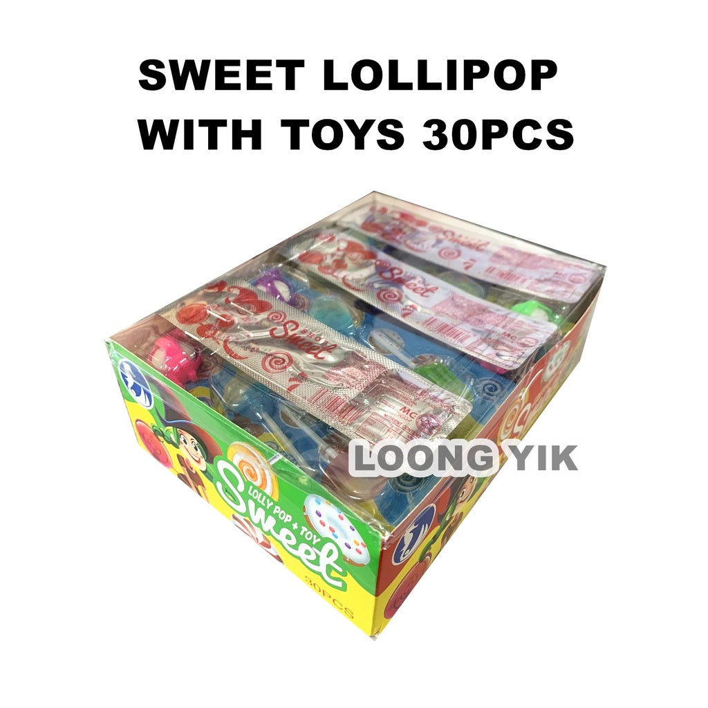 SWEET LOLLIPOP+TOYS 30PCS