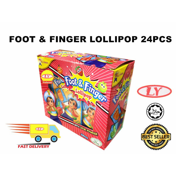 FOOT & FINGER LOLLIPOP 24PCS