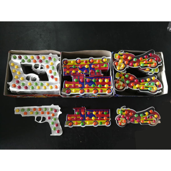 CHOCOLATE CANYU BEANS GUN / TRAIN / MOTORCYCLE 24PCS