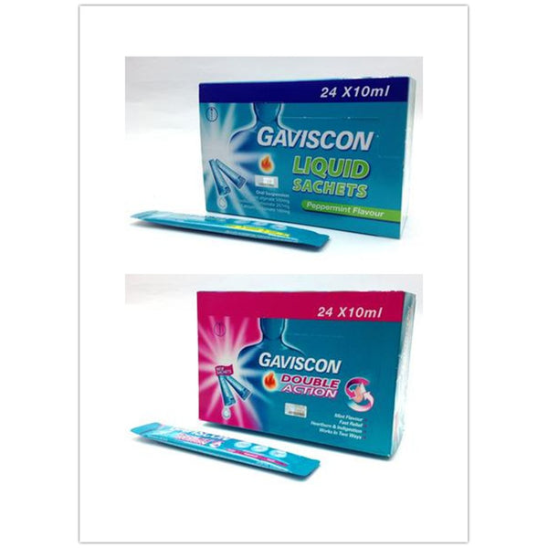 GAVISCON PEPPERMINT / DOUBLE ACTION 24PCS X 10ML