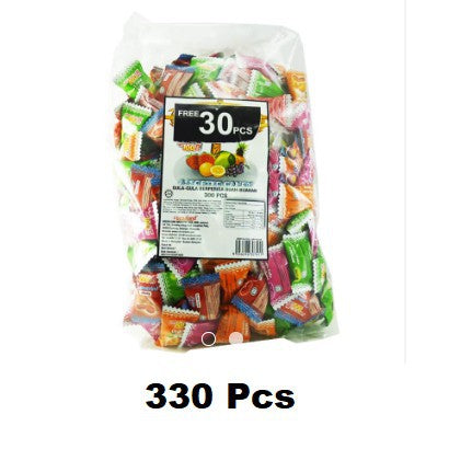 LOT100 ASSORTED FRUIT CANDY 300PCS