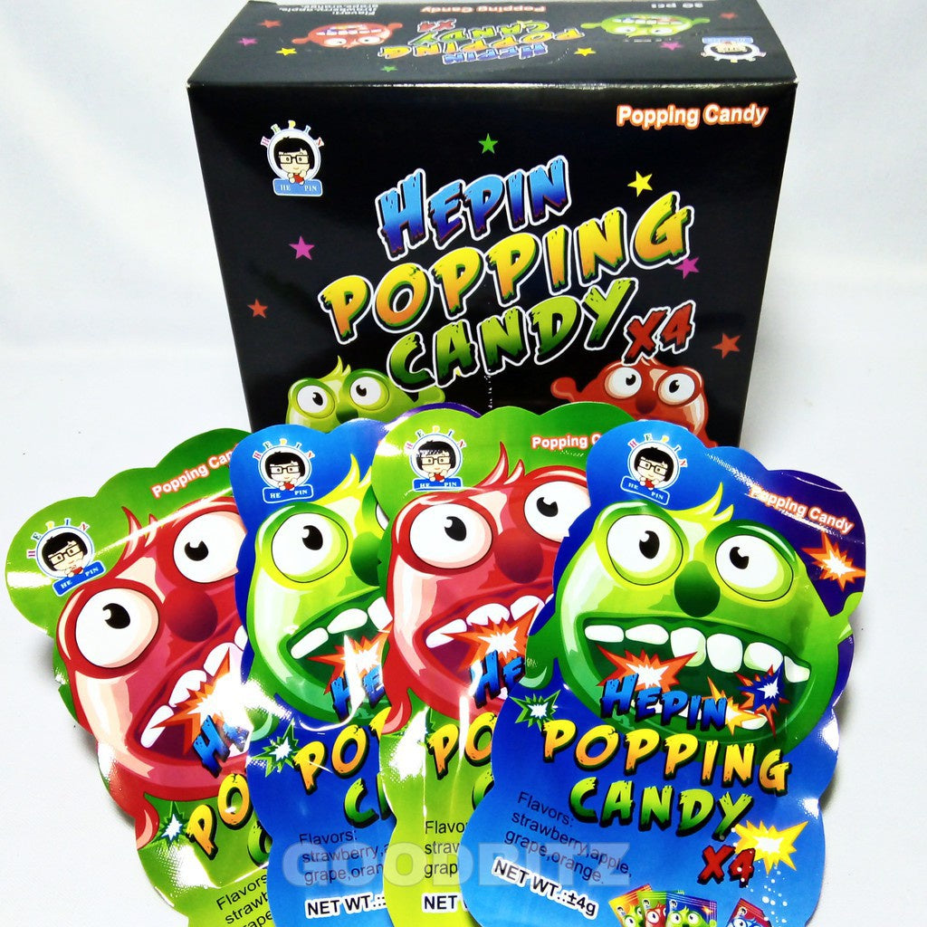 HEPIN POPPING CANDY FRUITY FLAVOUR 30PCS