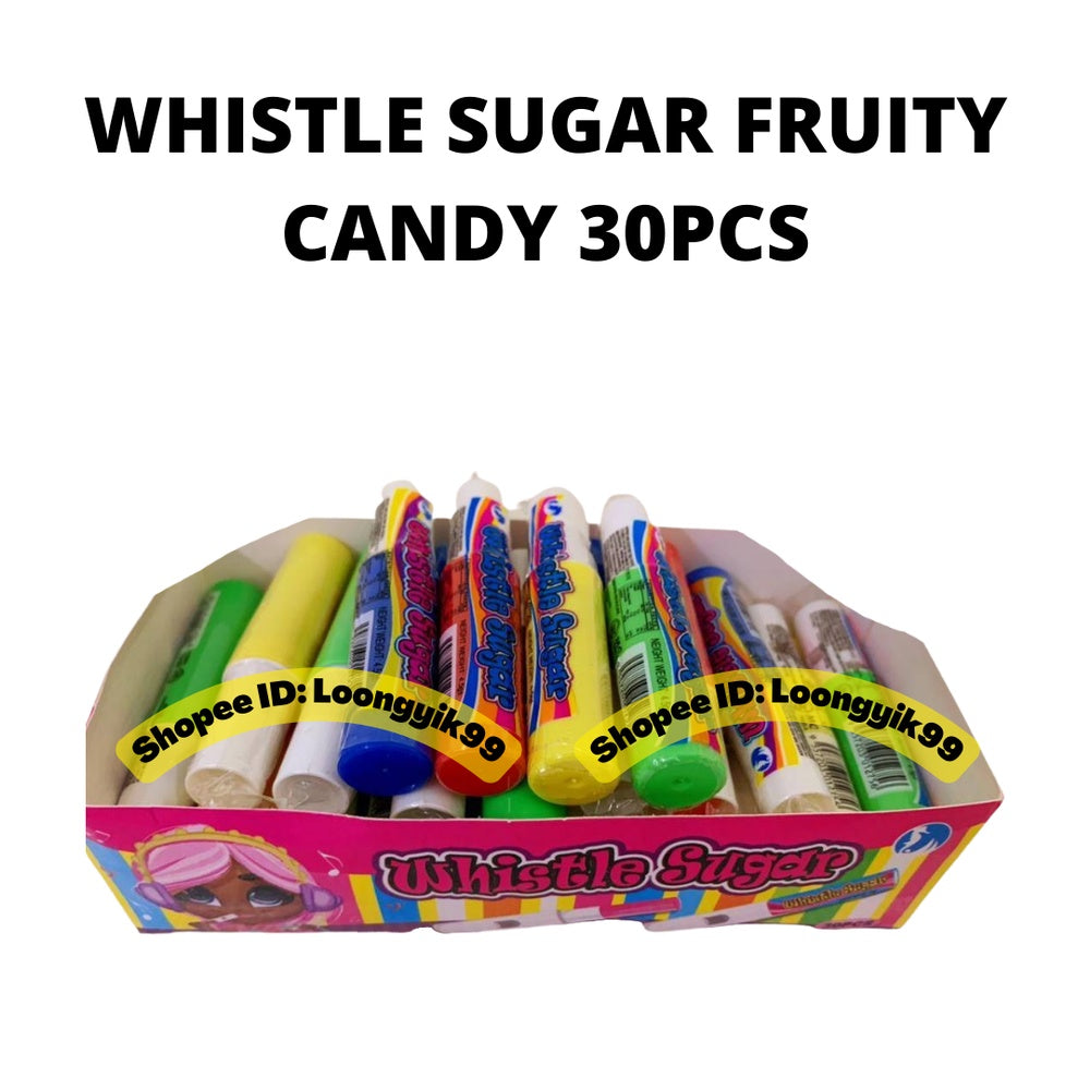 WHISTLE SUGAR FRUITY CANDY 30PCS