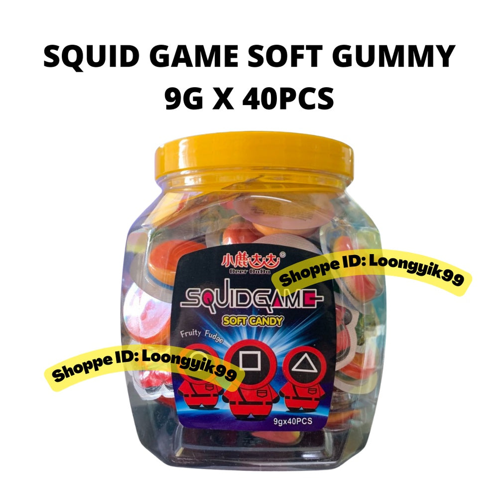 SQUID GAME SOFT CANDY GUMMY 9G X 40PCS HALAL