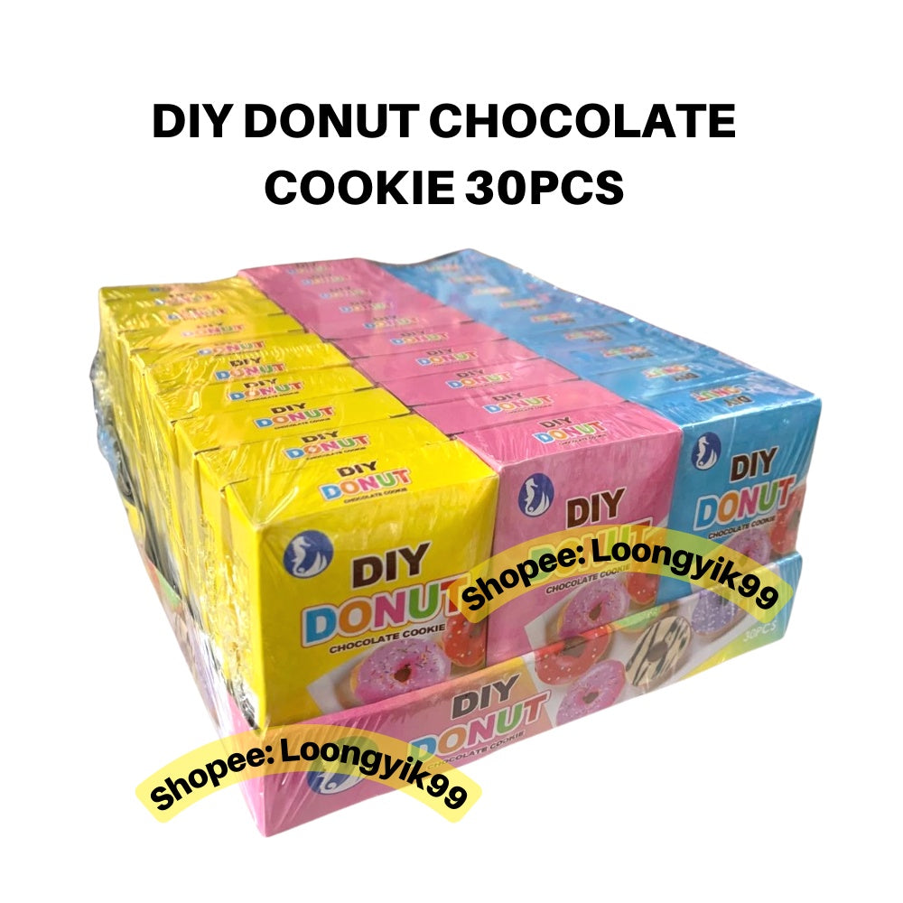 DIY DONUT CHOCOLATE COOKIE 30PCS fun fruity halal