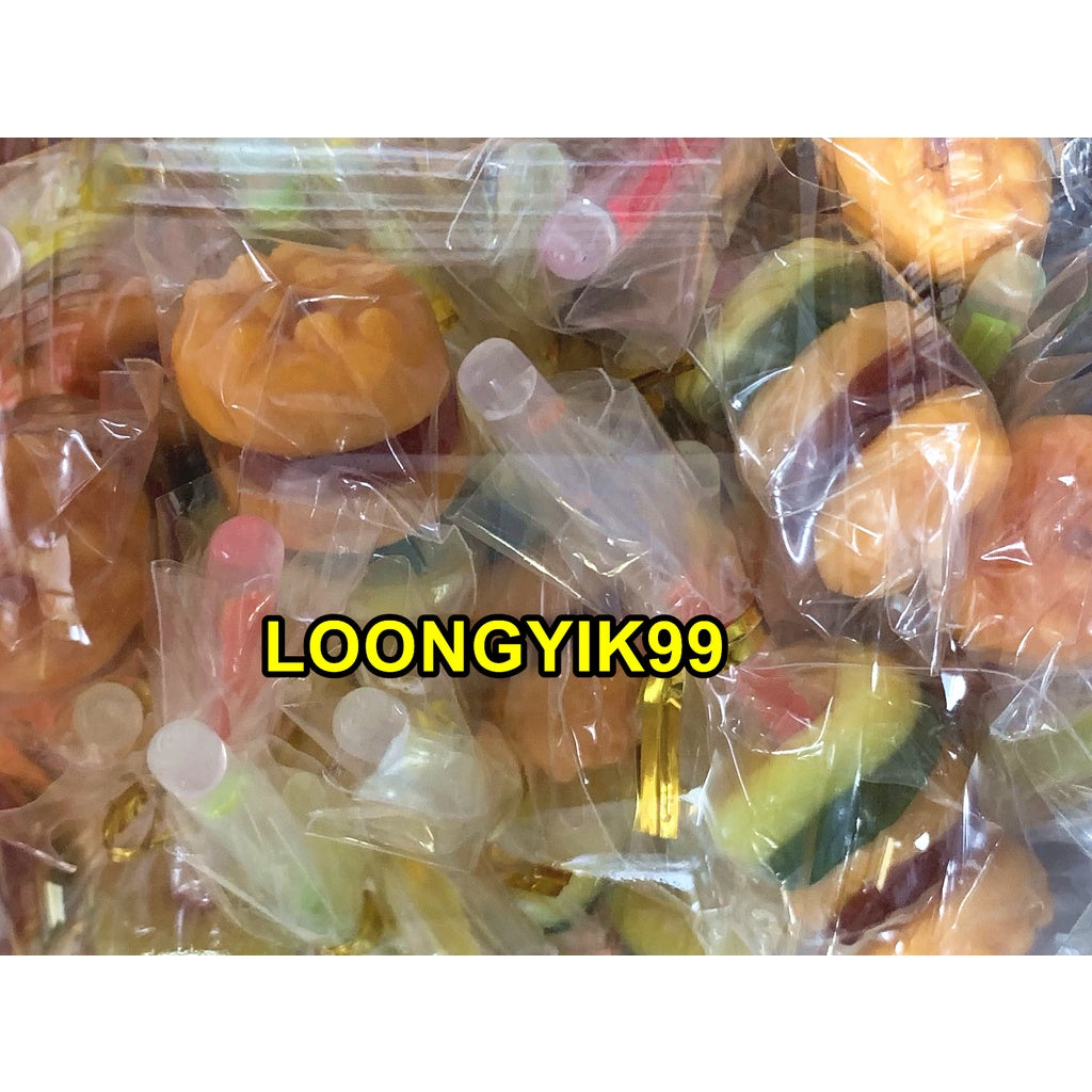 BURGER LIGHT STICK LOLLIPOP 8G X 60PCS