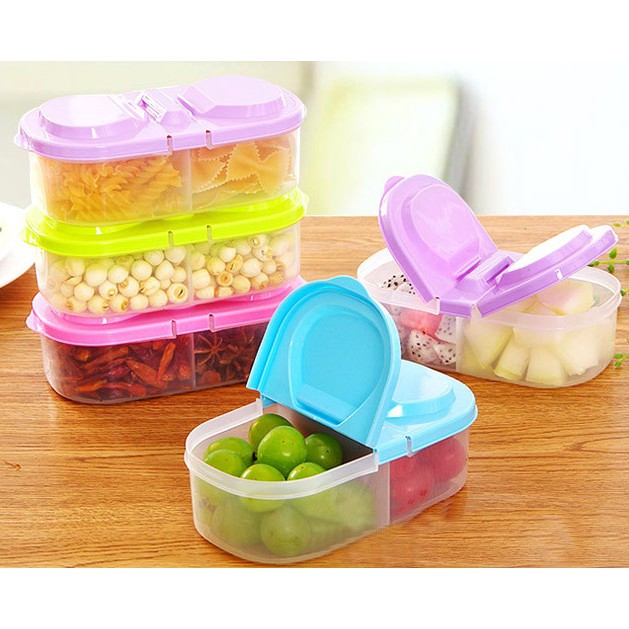 FOOD STORAGE BOX/KOTAK SIMPANAN/双格收纳盒 READY STOCK TUPPERWARE MAKANAN / Bekas Tupperware ⚡READY STOCK⚡