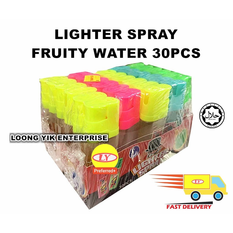 LIGHTER SPRAY FRUITY WATER JUICE 30PCS