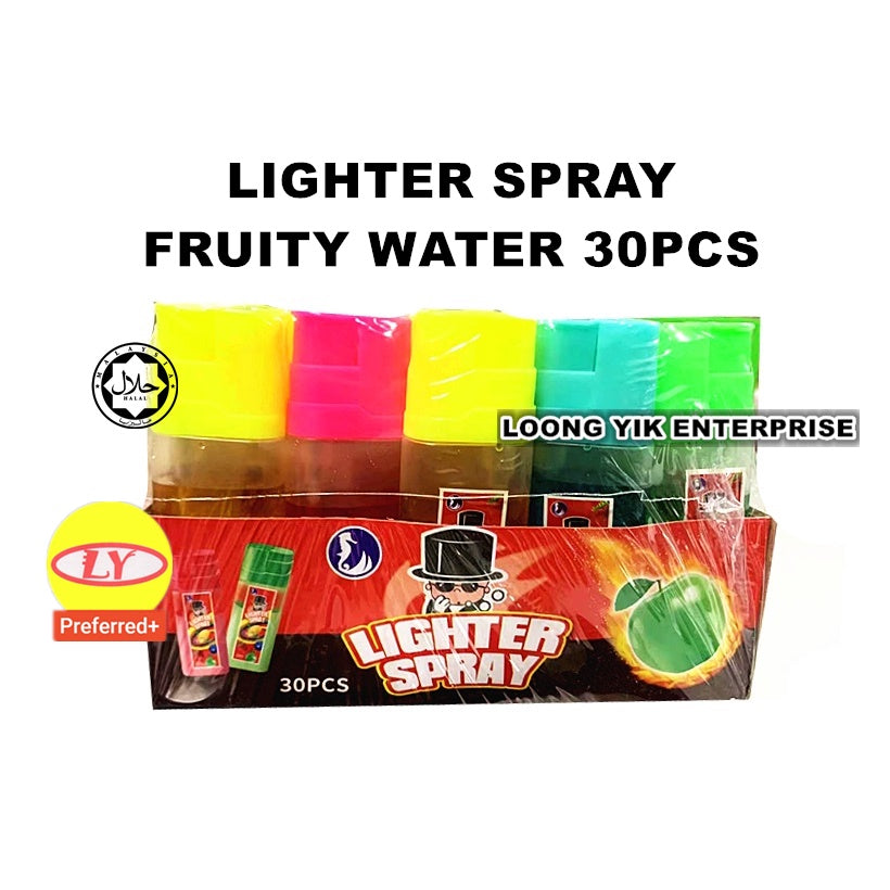 LIGHTER SPRAY FRUITY WATER JUICE 30PCS