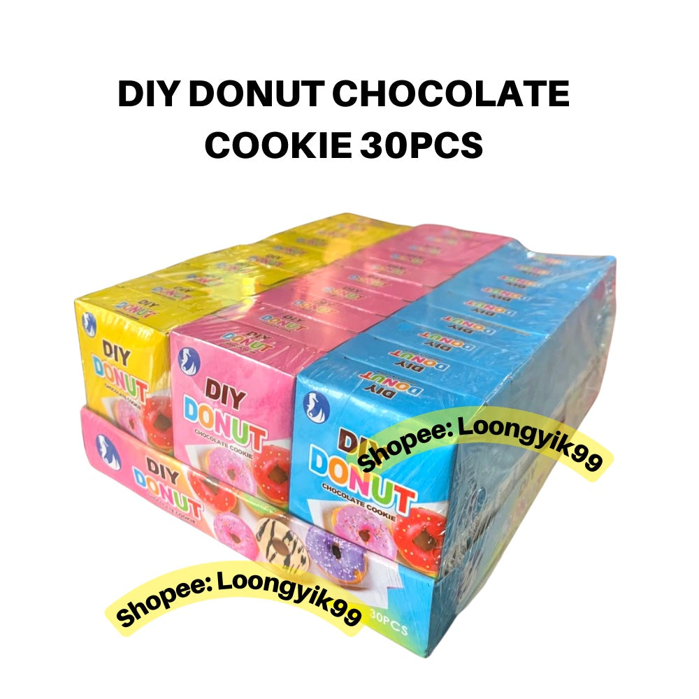 DIY DONUT CHOCOLATE COOKIE 30PCS fun fruity halal