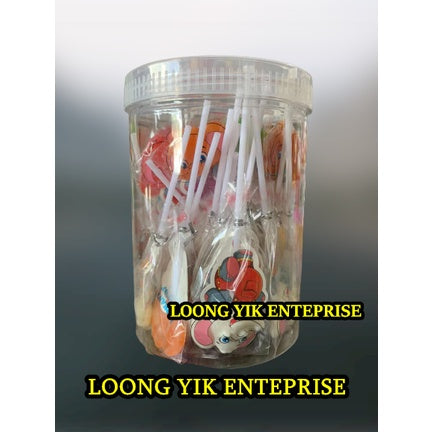 GIRAFFE/ELEPHANT/STRAWBERRY FRUITY LOLLIPOP 30PCS VIRAL HALAL