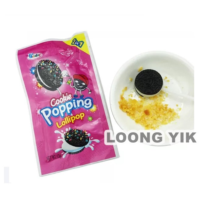 COOKIE POPPING LOLLIPOP 30PCS 2IN1 CANDY