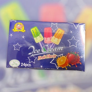 ICE CREAM FRUITY LOLLIPOP 24PCS LIGHT