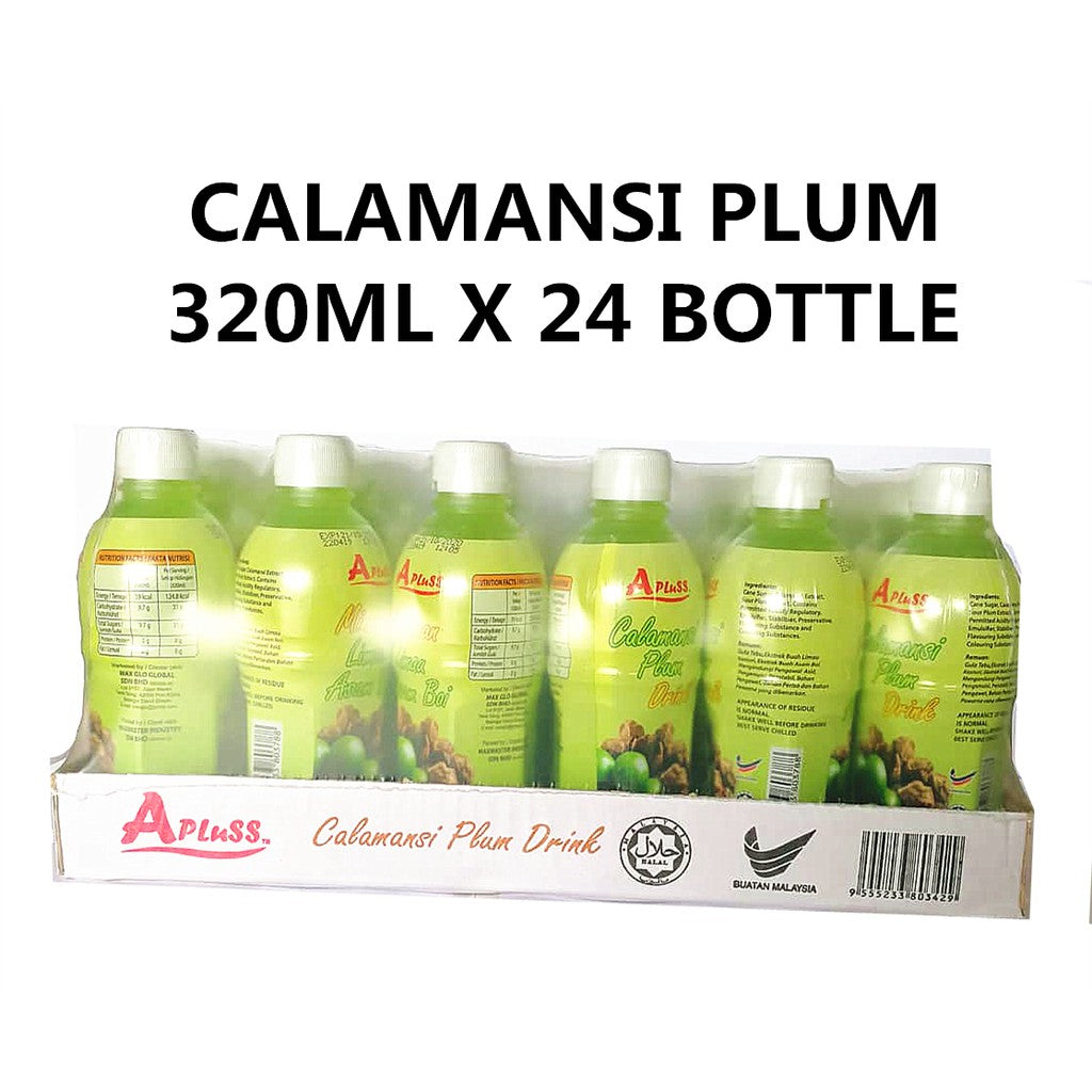 APLUSS CALAMANSI PLUM DRINK JUICE GOOD TASTE 320ML X 24 BOTTLE