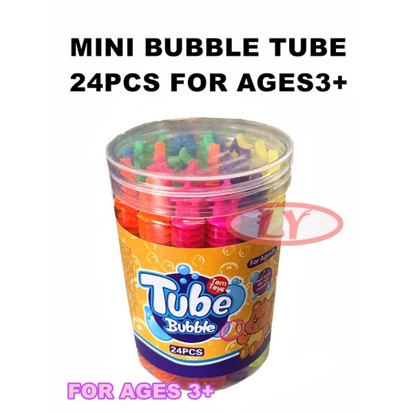 MINI BUBBLE TUBE 24PCS FOR AGES3+