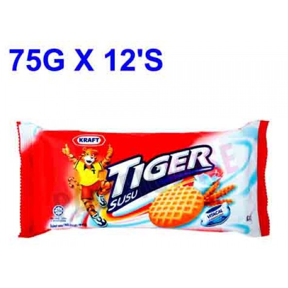 TIGER BISKUT SUSU 75G X 12PCS