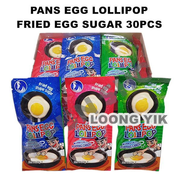 PANS EGG LOLLIPOP FRIED EGG SUGAR 30PCS