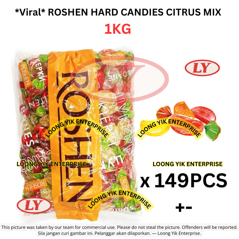 *Viral* ROSHEN HARD CANDIES CITRUS MIX 1KG LY99