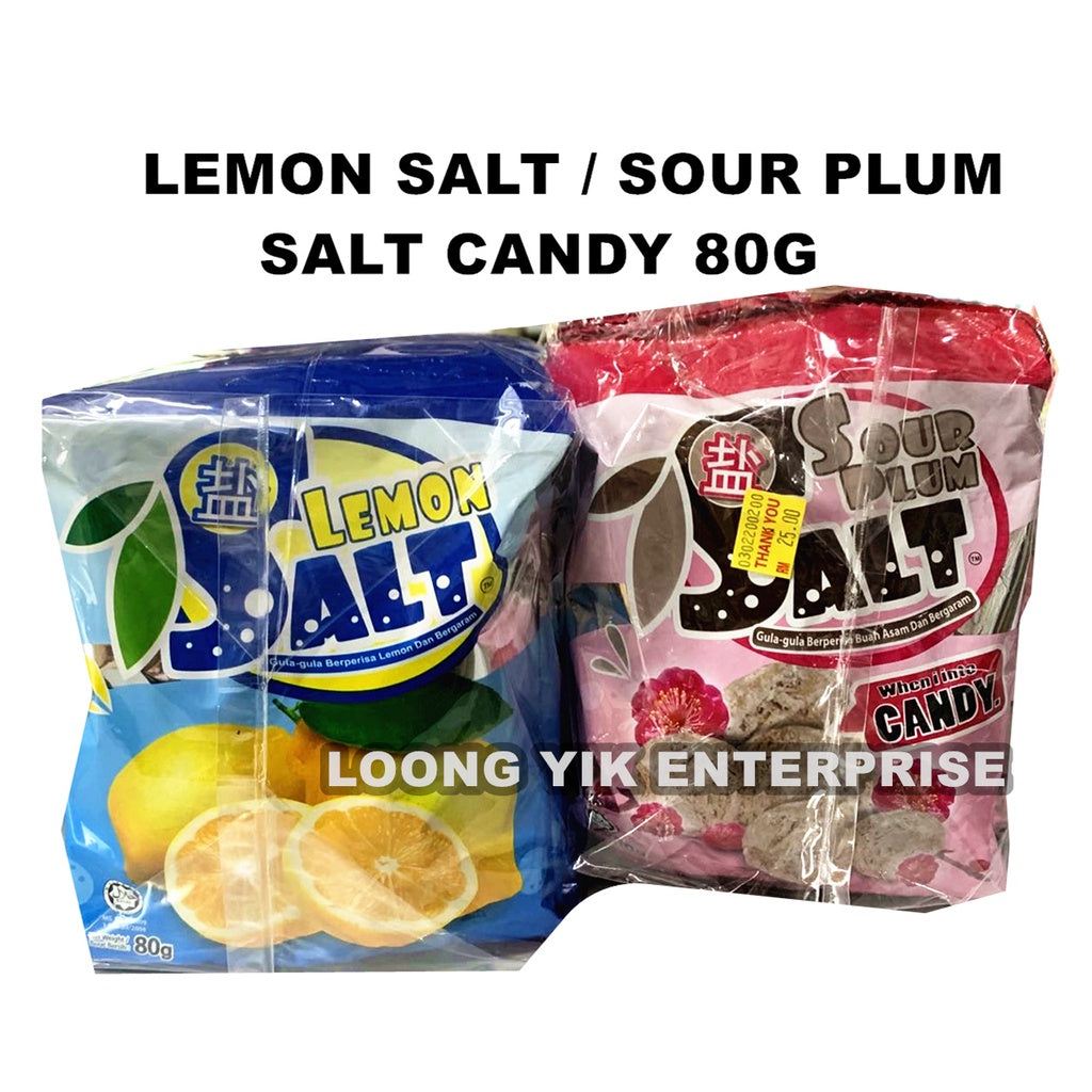 LEMON SALT CANDY / SOUR PLUM SALT CANDY 80G