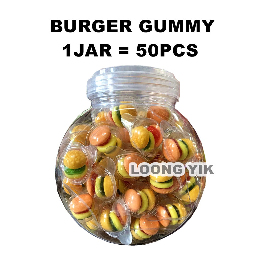 BURGER GUMMY 50PCS CANDY