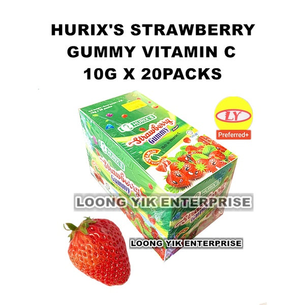 HURIX'S 🍓 STRAWBERRY GUMMY VITAMIN C 10G X 20PACKS