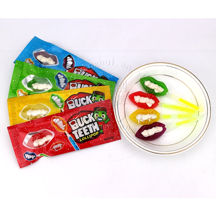 BUCK TEETH LOLLIPOP CANDY 30PCS