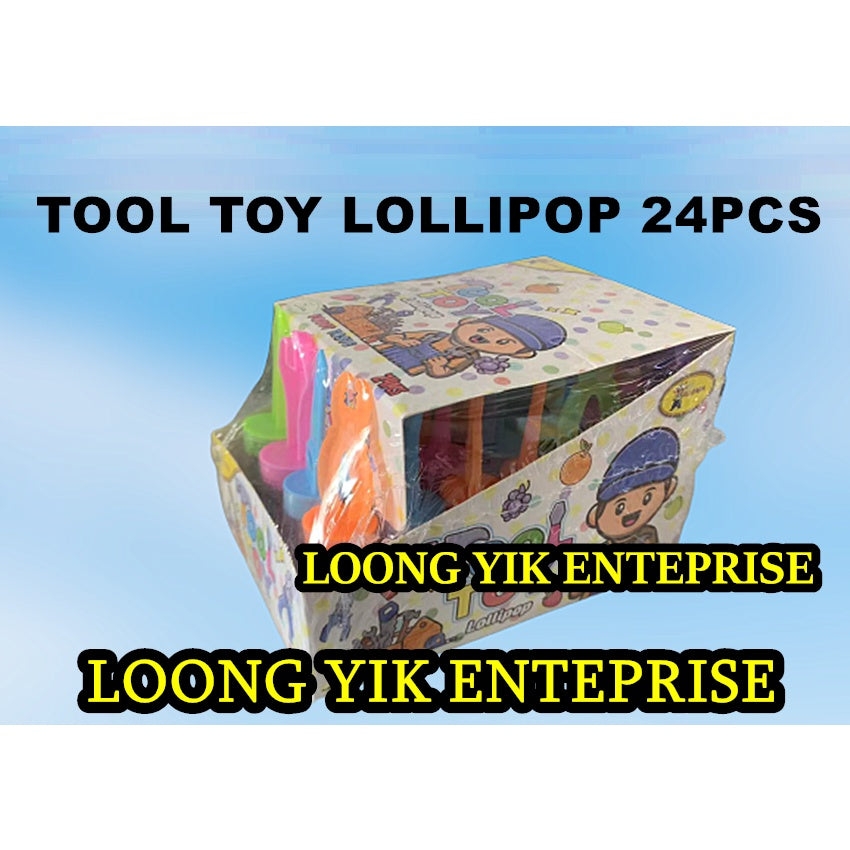 TOOL TOY LOLLIPOP / BEACH TOY LOLLIPOP 24PCS