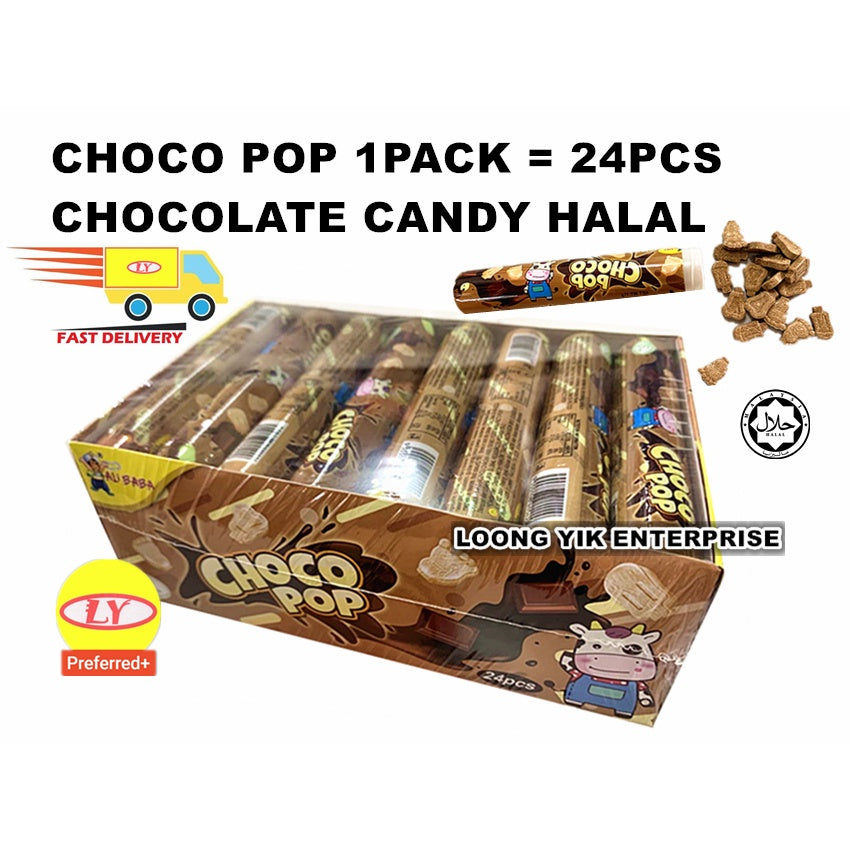 CHOCO POP 24PCS CHOCOLATE CANDY HALAL