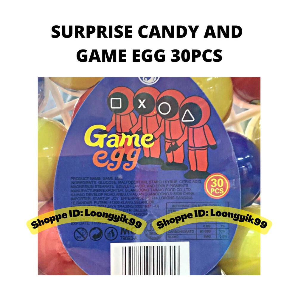 SURPRISE CANDY AND GAME EGG 30PCS HALAL