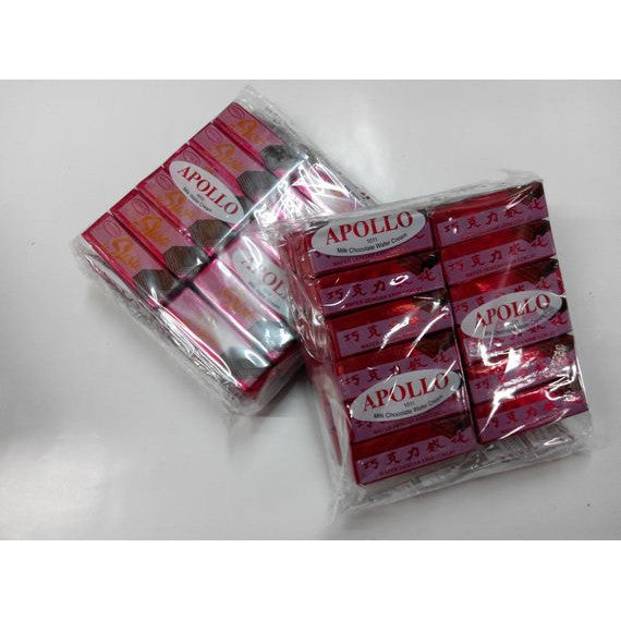 Apollo Wafer ( Chocolate / Susu ) 48PCS