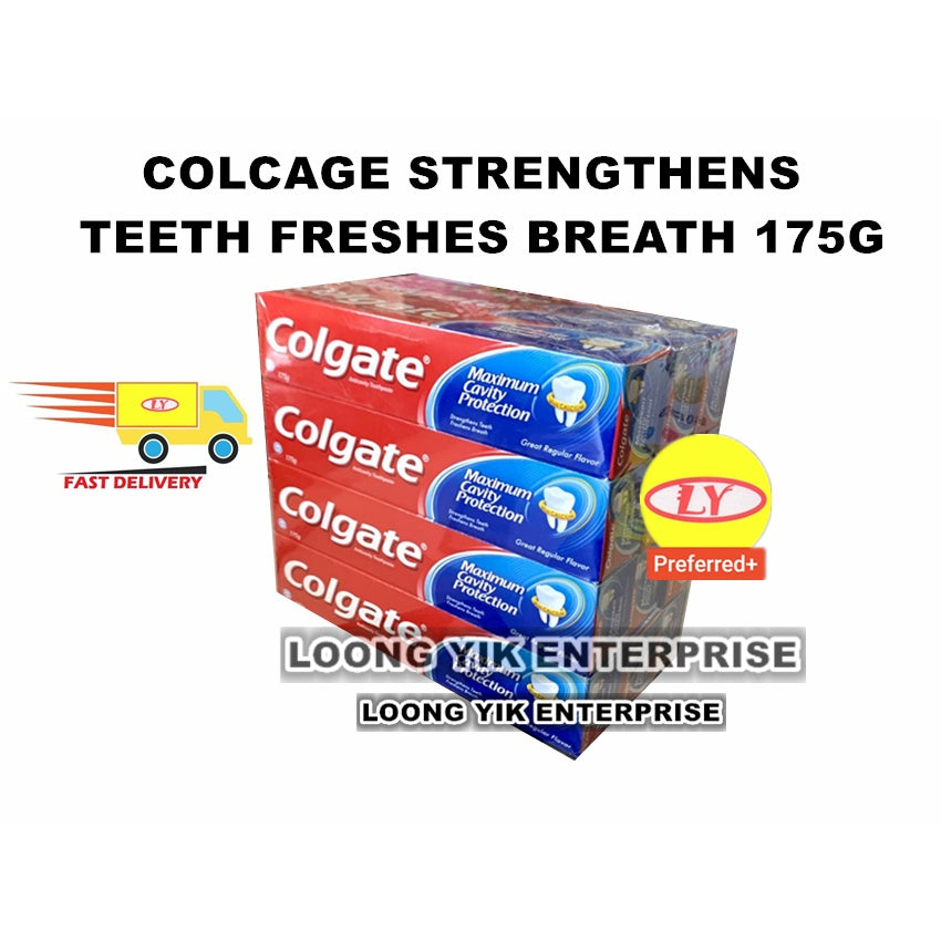 COLGATE FRESH COOL MINT PROTECT GIGI BERLUBANG 180G / COLCAGE STRENGTHENS TEETH FRESHES BREATH 175G