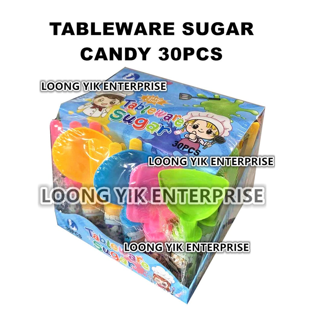 TABLEWARE SUGAR CANDY 30PCS FRUITY HALAL