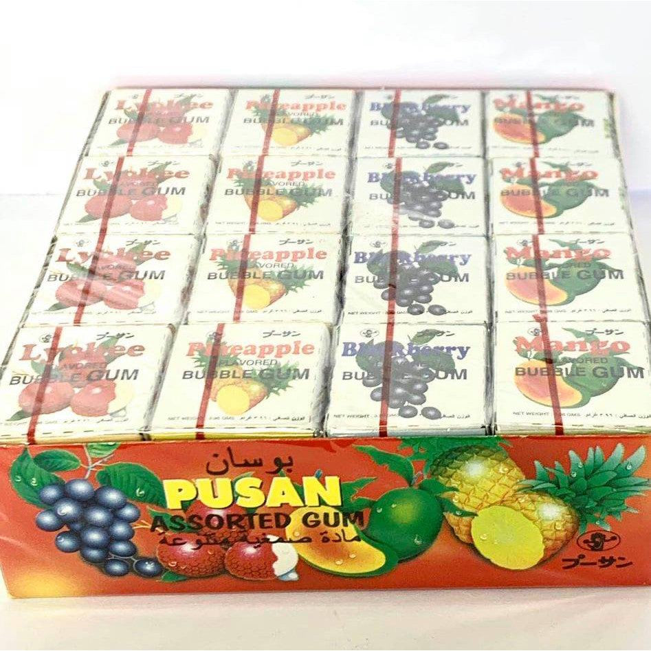 PUSAN GUM MIX FRUIT BUBBLE GUM 48PCS