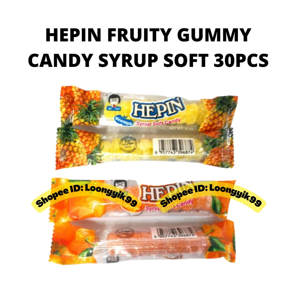 HEPIN FRUITY GUMMY CANDY SYRUP SOFT 30PCS