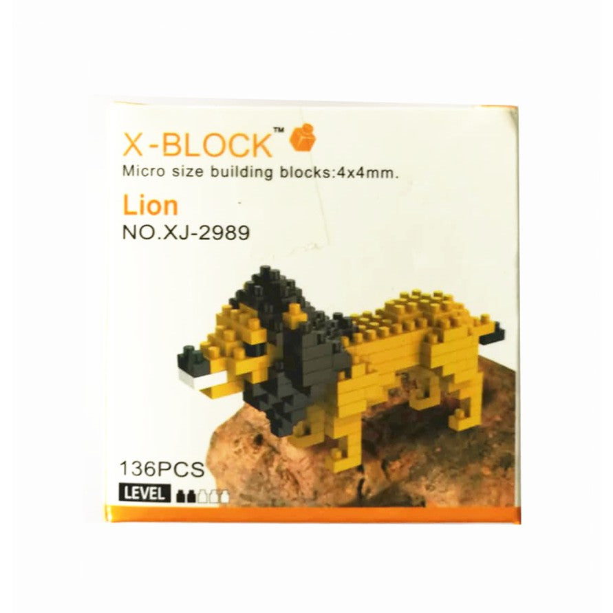 X-BLOCK MICRO SIZE BUILDING BLOCKS ANIMAL SERIES 8 SET