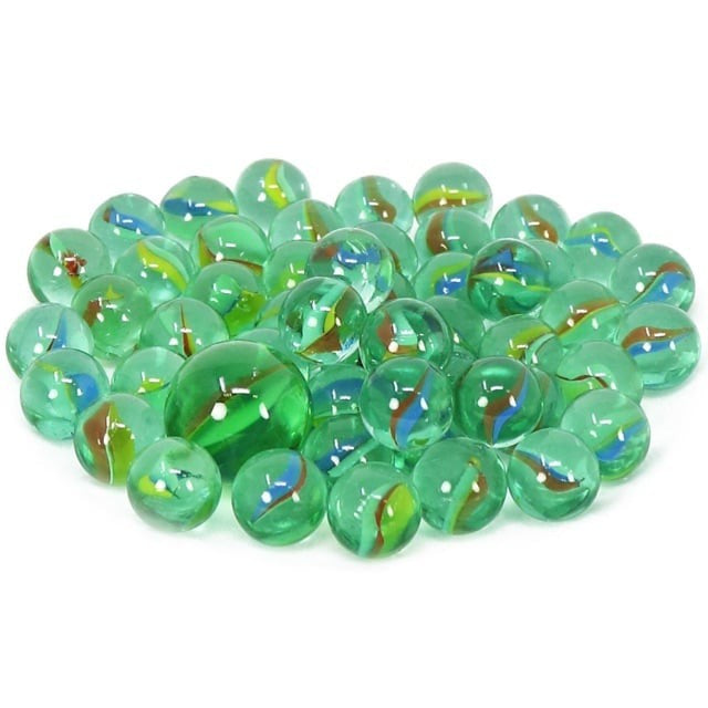 GULI 100PCS MARBLE BALL GLASS KIDS LOVELY TOY CHILDHOOD TOYS