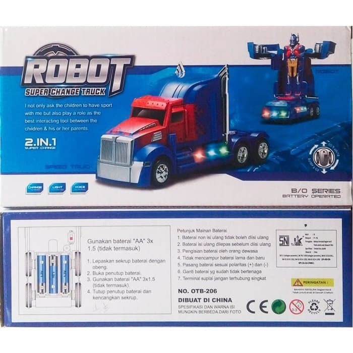 AUTO TRANSFORM TRANSFORMER OPTIMUS PRIMA ROBOT TRUCK